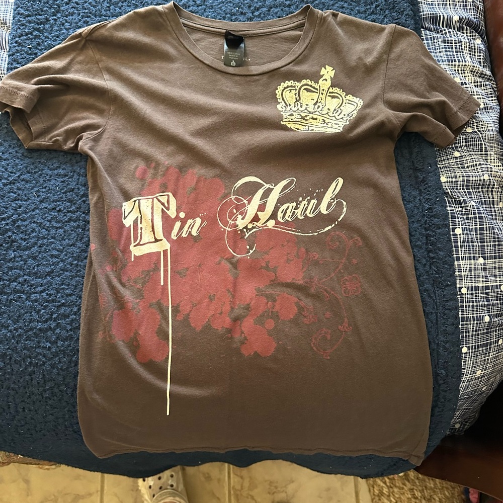 Tin Haul Brown Cotton T-Shirt